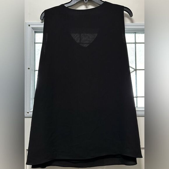 Woman’s Cato Tank Blouse V-Neck Black (687) - Picture 3 of 6
